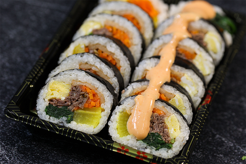 Vegan veretable kimbap